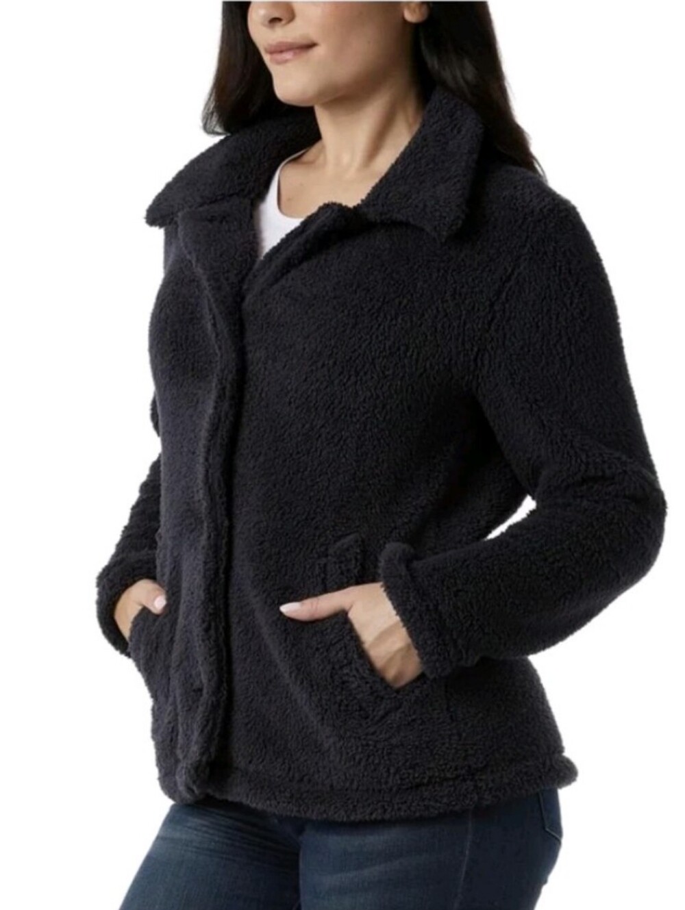 NEW! 32 Degree Heat Navy Button Front Jacket Size L